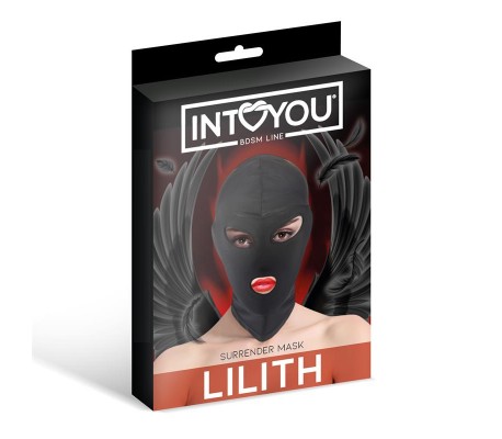 Lilith Máscara de Incógnito Abertura en la Boca y Ojos Color Negro