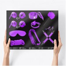 Set Bondage de 10 Piezas Púrpura