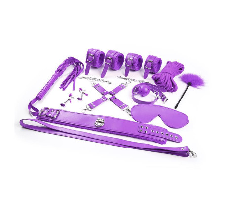 Set Bondage de 10 Piezas Púrpura