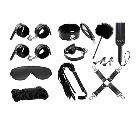 Set Bondage 11 Piezas Negro