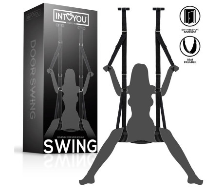 Adjustable Door Swing with Legs Support & Seat