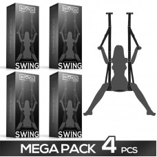 Pack de 4 Columpio de Puerta con Soporte de Manos, Piernas y Asiento