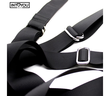 Adjustable Door Swing with Legs Support & Seat