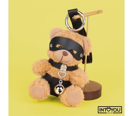 Mimi Llavero de Osito BDSM con Collar y Cascabel