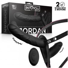 Jordan Arnés Dildo Doble con Vibración y Control Remoto
