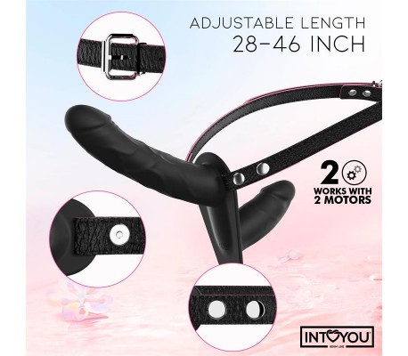 Jordan Arnés Dildo Doble con Vibración y Control Remoto