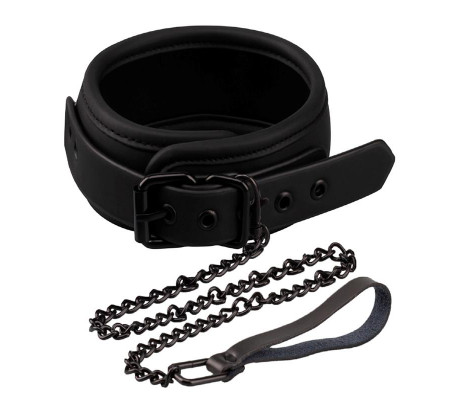Collar con Correa Cuero Vegano