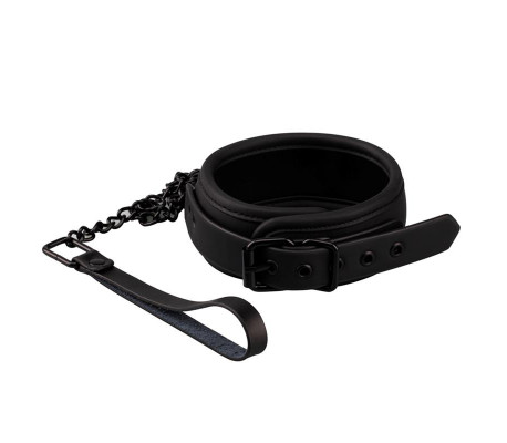 Collar con Correa Cuero Vegano
