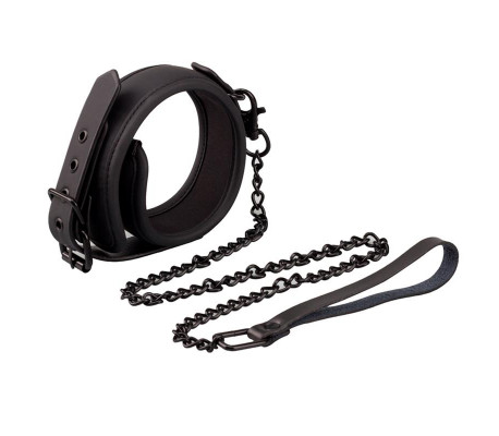 Collar con Correa Cuero Vegano