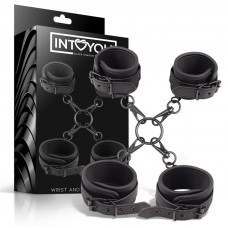 Set de Esposas para Tobillos y Muñecas Cuero Vegano