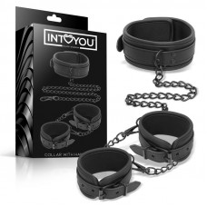 Set de Collar y Esposas para Muñecas Cuero Vegano