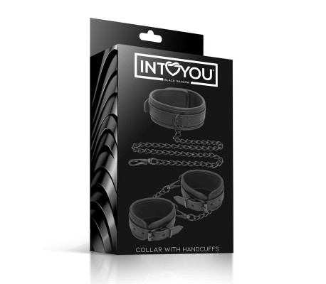 Set de Collar y Esposas para Muñecas Cuero Vegano