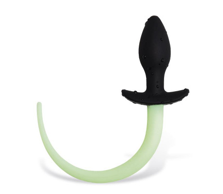 Plug Anal con Cola que Brilla en la Oscuridad
