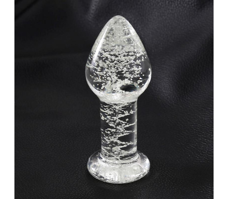 Plug Anal de Cristal que Brilla en la Oscuridad