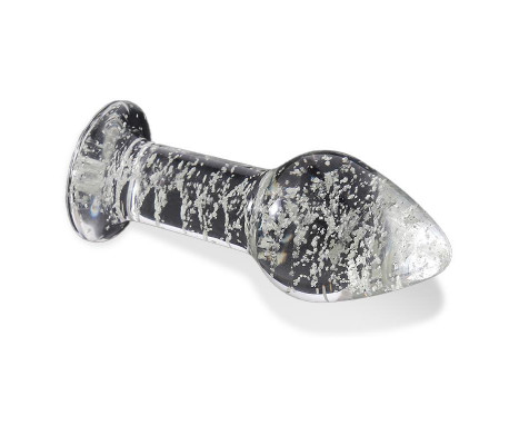 Plug Anal de Cristal que Brilla en la Oscuridad