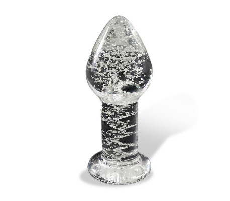 Plug Anal de Cristal que Brilla en la Oscuridad