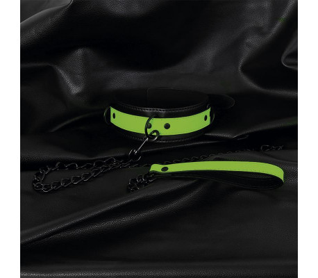 Collar con Correa que Brilla en la Oscuridad