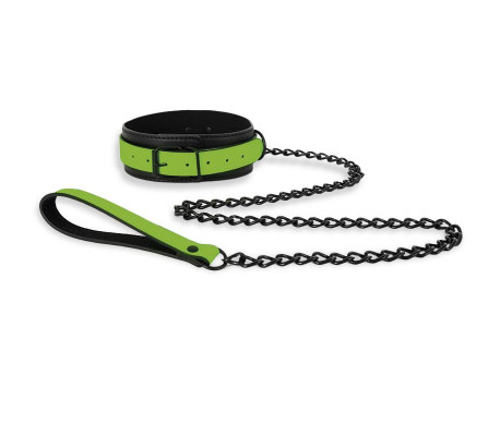 Collar con Correa que Brilla en la Oscuridad