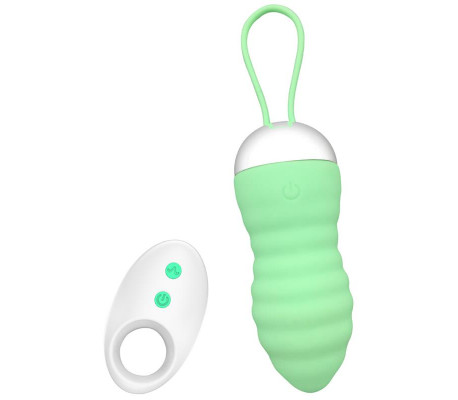 Brightgreen Huevo Vibrador Control Remoto USB Silicona