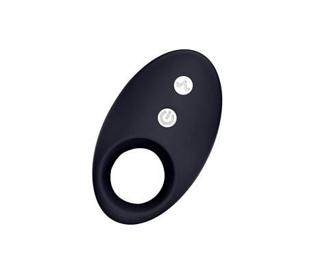 Darkblack Anillo Vibrador con Led Control Remoto USB Silicona