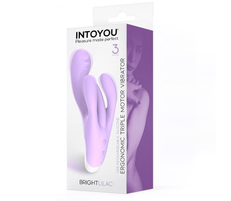 Brightlilac Vibrador Triple Motor Ergonomico USB Silicona