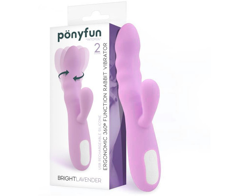 Brightlavender Vibrador y Rotador Doble Motor 360º USB Silicona