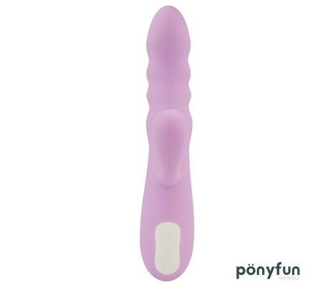 Brightlavender Vibrador y Rotador Doble Motor 360º USB Silicona