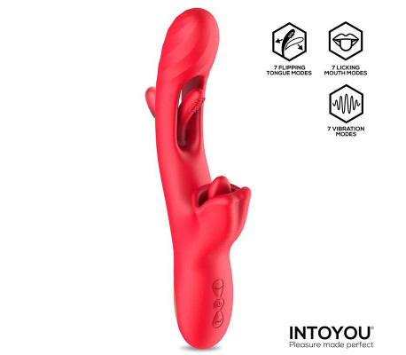 Grant Vibrador con Flipping y Lengua Licking 360º