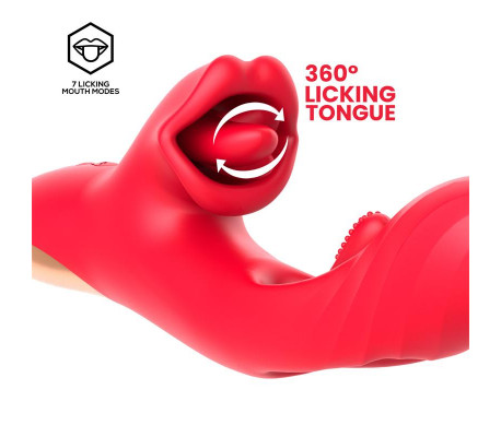 Grant Vibrador con Flipping y Lengua Licking 360º