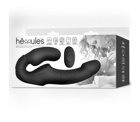 Strap on Vibrador Doble sin Arnés con Control Remoto