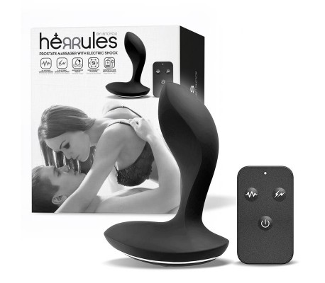 Masajeador Prostático con Electro Shock y Vibración con Control Remoto