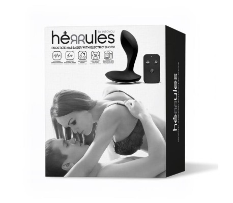 Masajeador Prostático con Electro Shock y Vibración con Control Remoto