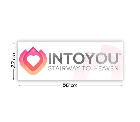 Cartel Promocional Intoyou 60 cm x 22 cm