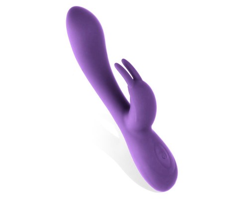 Mauve Vibrador Unibody Silicona Líquida USB Púrpura
