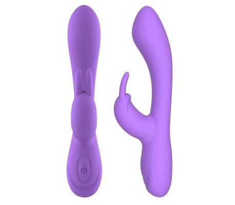 Mauve Vibrador Unibody Silicona Líquida USB Púrpura
