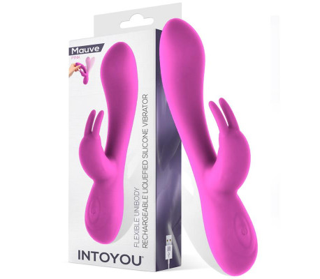Mauve Vibrador Unibody Silicona Líquida USB Rosa
