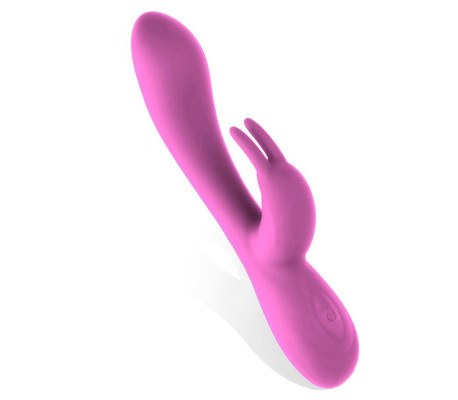 Mauve Vibrador Unibody Silicona Líquida USB Rosa