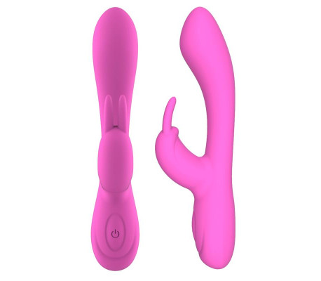 Mauve Vibrador Unibody Silicona Líquida USB Rosa