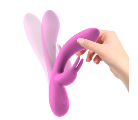 Mauve Vibrador Unibody Silicona Líquida USB Rosa