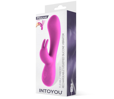 Mauve Vibrador Unibody Silicona Líquida USB Rosa