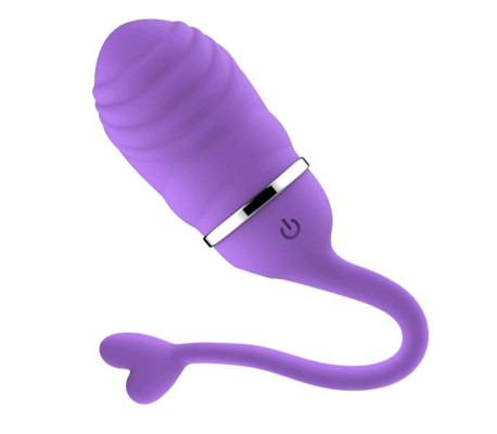 Huevo Vibrador Control Remoto Odise USB Silicona Púrpura