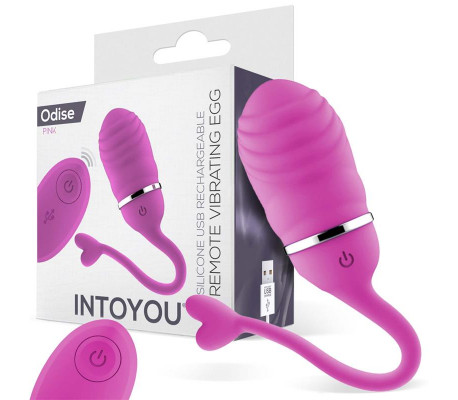 Huevo Vibrador Control Remoto Odise USB Silicona Rosa