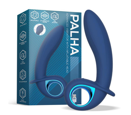 Vibrador Alpha Advanced con Función de Inflado y Vibración USB Silicona