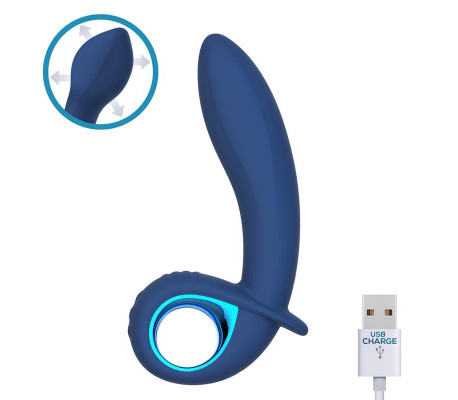 Vibrador Alpha Advanced con Función de Inflado y Vibración USB Silicona