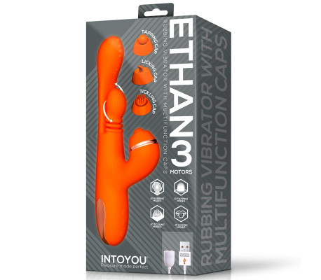 Ethan Vibrador Masaje 360º para el Punto G y Cabezales Intercambiables