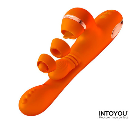 Ethan Vibrador Masaje 360º para el Punto G y Cabezales Intercambiables
