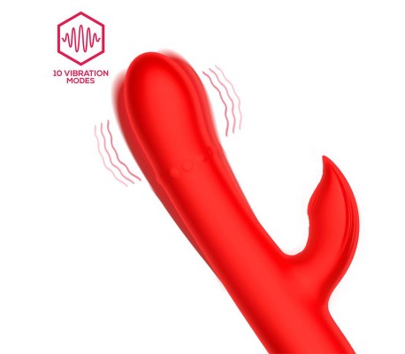 Divya Vibrador con Aro de Bolas Internas Up and Down y Pulsación 3 Motores Independientes USB