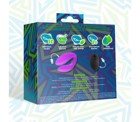 Roomie Vibrador para Parejas Silicona Líquida Unibody Control Remoto USB