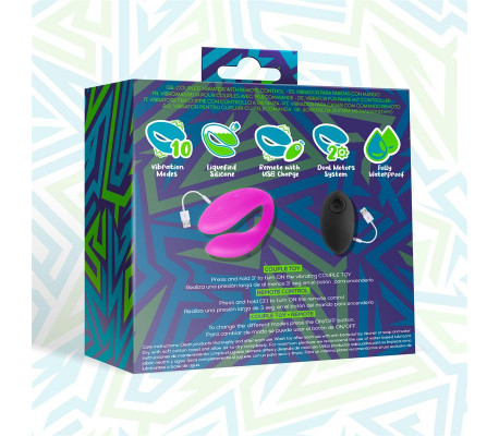Roomie Vibrador para Parejas Silicona Líquida Unibody Control Remoto USB