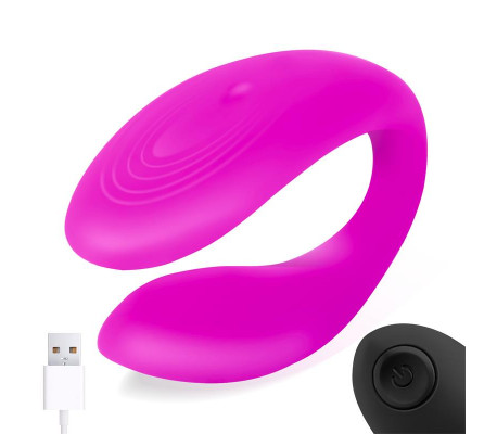 Roomie Vibrador para Parejas Silicona Líquida Unibody Control Remoto USB